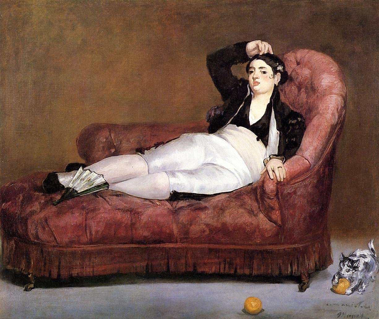 Amazon.co.jp: Edouard Manet Young Woman Reclining 1862 z16022 MAXI